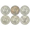 Image 2 : [6] 1890 Morgan Silver Dollar Lot [6 Coins] MS