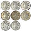 1880-1883 Varied Date Morgan Sil Dollar Lot [8 Coins] HIGH GRADE