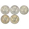 Image 2 : 1878-1880 Varied Date Morgan Sil Dollar Lot [5 Coins] HIGH GRADE