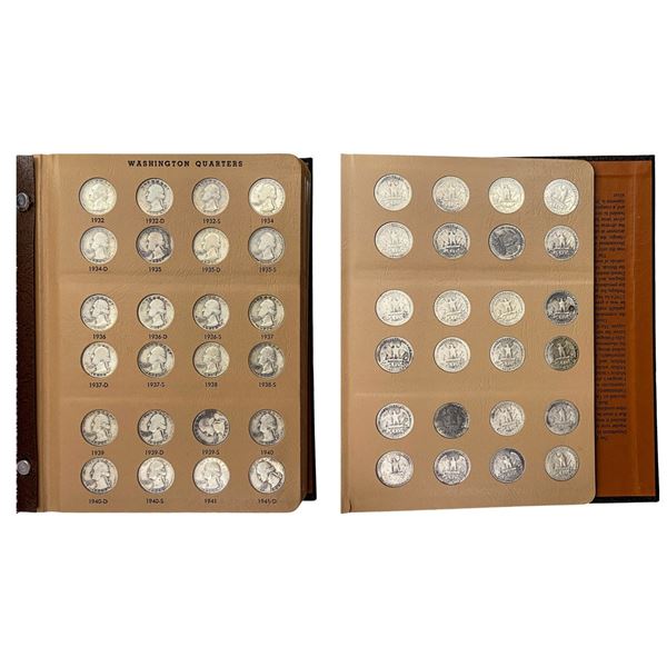 1932-1998 Complete Silver Washington Quarter Set W/Proofs [185 Coins]