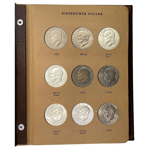1971-1978 Gem BU Complete Ike Dollar Set W/Proofs [32 Coins]
