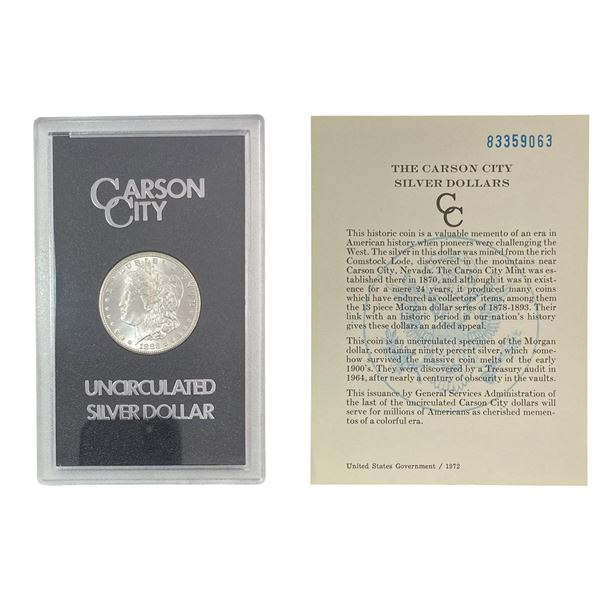 1883-CC Morgan Silver Dollar GSA