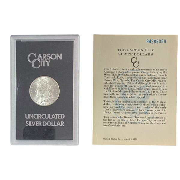 1884-CC Morgan Silver Dollar GSA