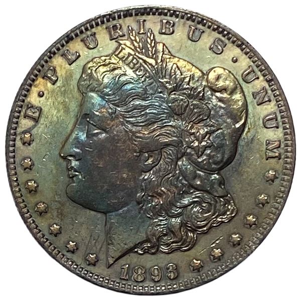 1893-O Toned Morgan Silver Dollar MS