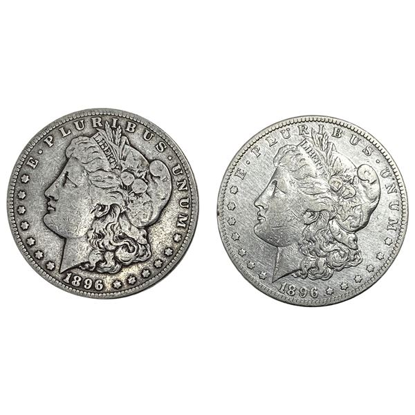 [2] 1896-S KEY Date Morgan Silver Dollar [2 Coins]