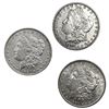 Image 1 : 1878-1890 UNC Morgan Silver Dollar [3 Coins]