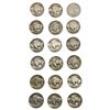 Image 2 : 1913-1926 Better Date Buffalo Nickel Lot [18 Coins]