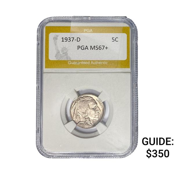 1937-D Buffalo Nickel PGA MS64+