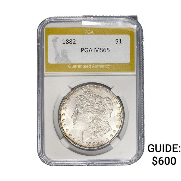 1882 Morgan Silver Dollar PGA MS65