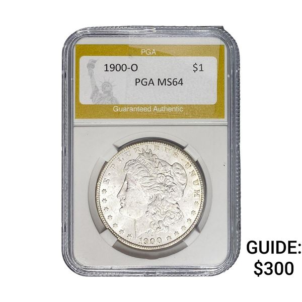 1900-O Morgan Silver Dollar PGA MS64