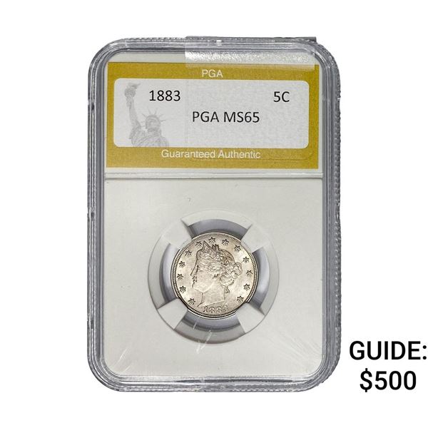 1883 Liberty Victory Nickel PGA MS65