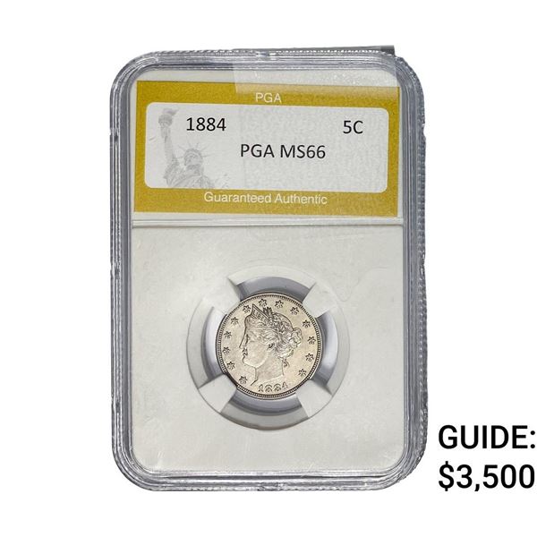 1884 Liberty Victory Nickel PGA MS66