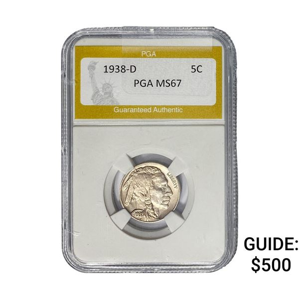 1938-D Buffalo Nickel PGA MS67