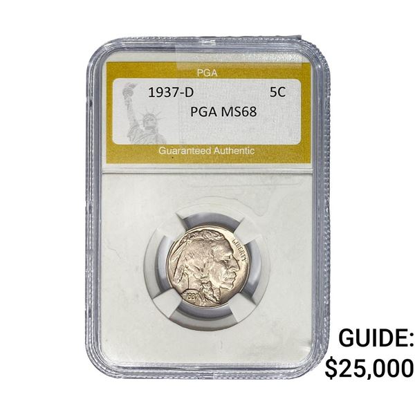 1937-D Buffalo Nickel PGA MS68