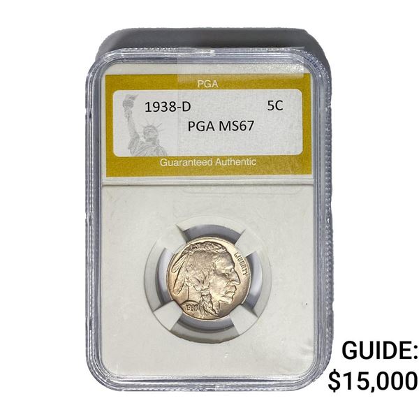 1938-D Buffalo Nickel PGA MS67