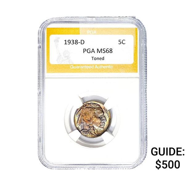 1938-D Buffalo Nickel PGA MS68