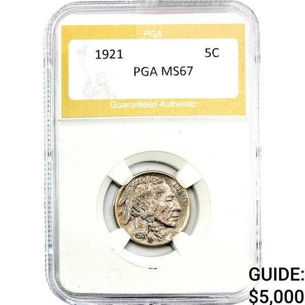 1921 Buffalo Nickel PGA MS67