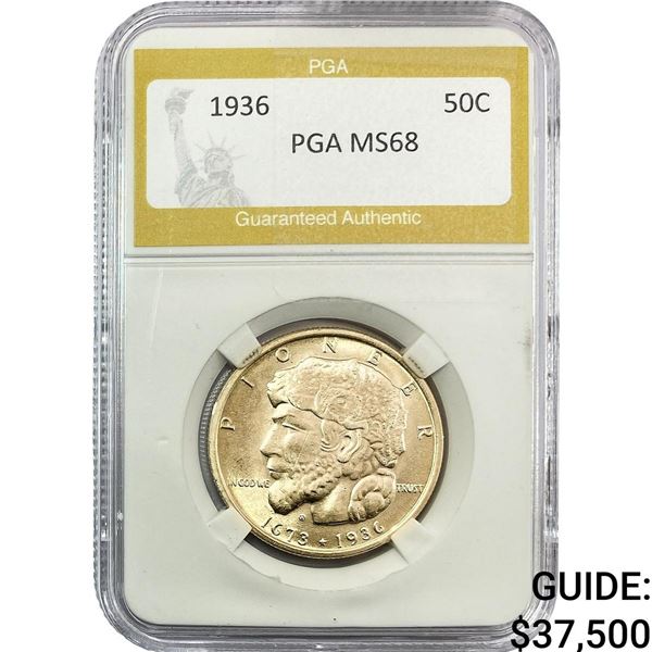 1936 Elgin Half Dollar PGA MS68