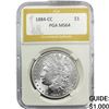 1884-CC Morgan Silver Dollar PGA MS64