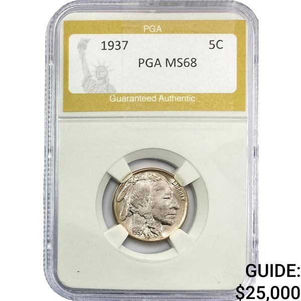 1937 Buffalo Nickel PGA MS68