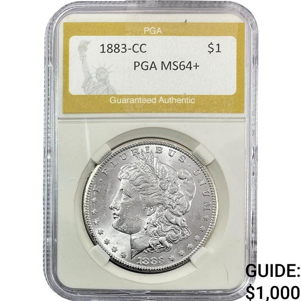 1883-CC Morgan Silver Dollar PGA MS64+