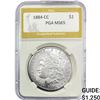 Image 1 : 1884-CC Morgan Silver Dollar PGA MS65