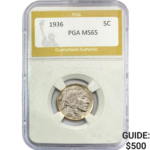 1936 Buffalo Nickel PGA MS65