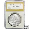 1884-CC Morgan Silver Dollar PGA MS65