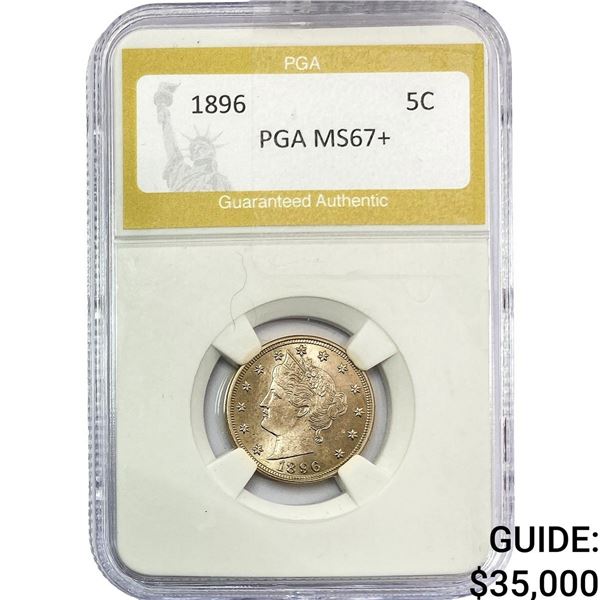 1896 Liberty Victory Nickel PGA MS67+