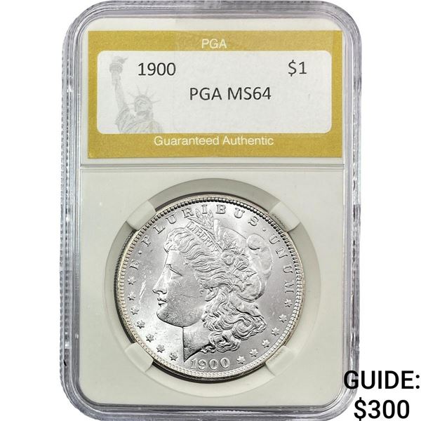 1900 Morgan Silver Dollar PGA MS64