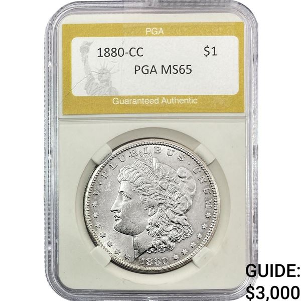 1880-CC Morgan Silver Dollar PGA MS65