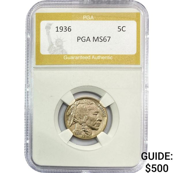 1936 Buffalo Nickel PGA MS67