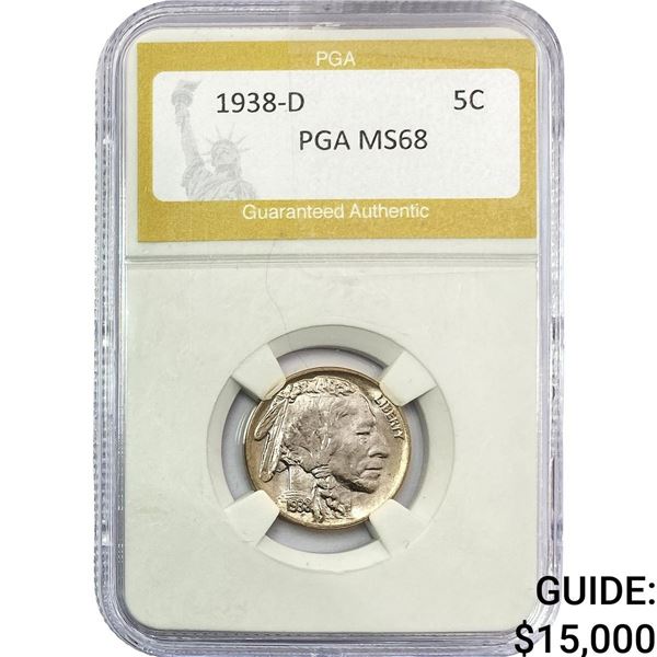 1938-D Buffalo Nickel PGA MS68