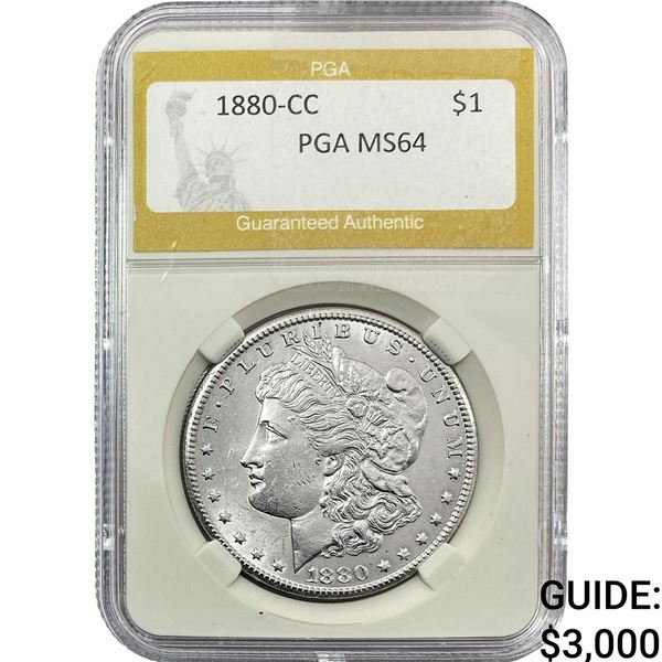 1880-CC Morgan Silver Dollar PGA MS64
