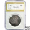 Image 1 : 1827 Capped Bust Half Dollar PGA MS63