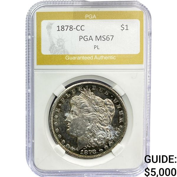 1878-CC Morgan Silver Dollar PGA MS64 PL