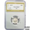 Image 1 : 1937 Mercury Silver Dime PGA MS67 FSB