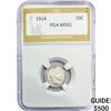 Image 1 : 1914 Barber Dime PGA MS61