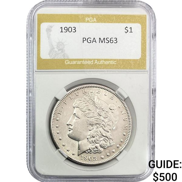 1903 Morgan Silver Dollar PGA MS63