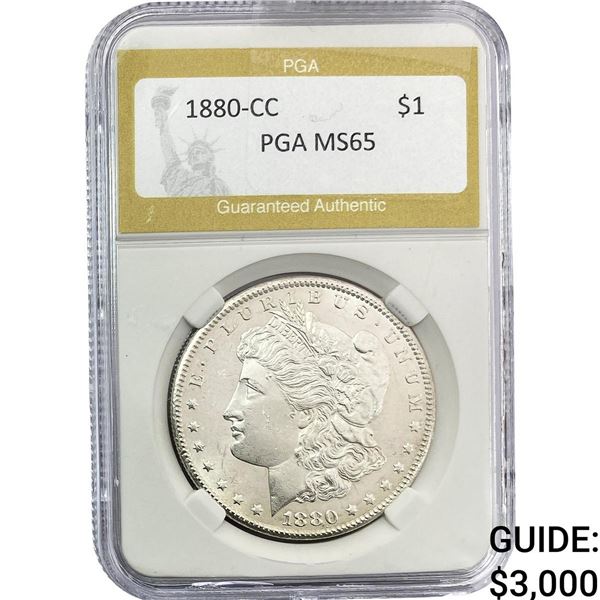 1880-CC Morgan Silver Dollar PGA MS65