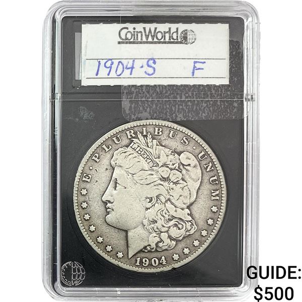 1904-S Morgan Silver Dollar CW F