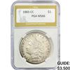 1883-CC Morgan Silver Dollar PGA MS66