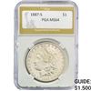 1887-S Morgan Silver Dollar PGA MS64