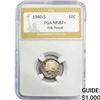 Image 1 : 1940-S Mercury Silver Dime PGA MS67+ FSB Toned