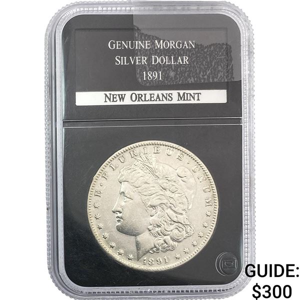 1891-O Morgan Silver Dollar PCS Genuine