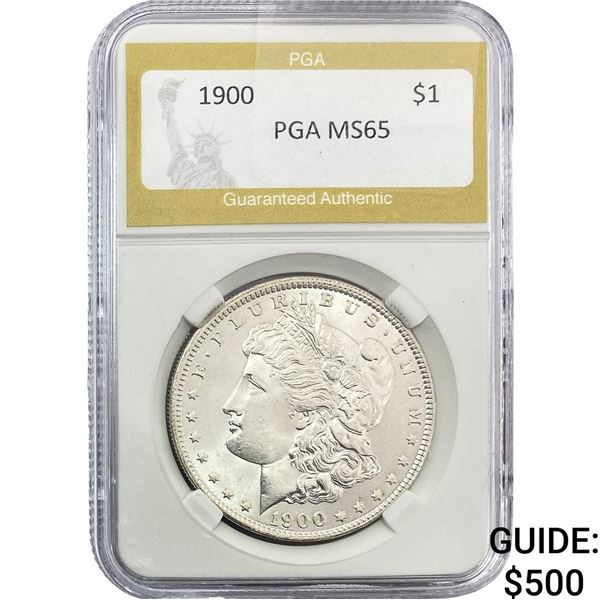 1900 Morgan Silver Dollar PGA MS65
