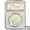 Image 1 : 1883-CC Morgan Silver Dollar PGA MS64+