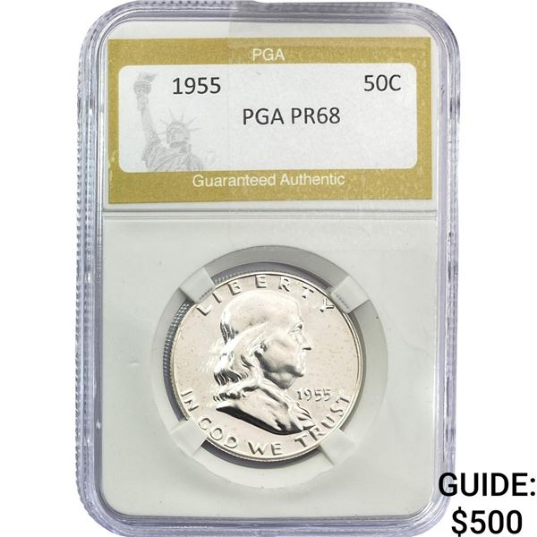 1955 Franklin Half Dollar PGA PR68