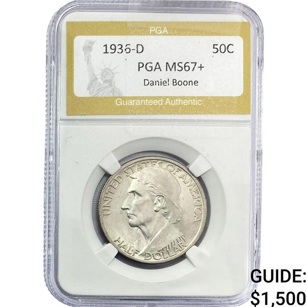 1936-D Buffalo Half Dollar PGA MS67+