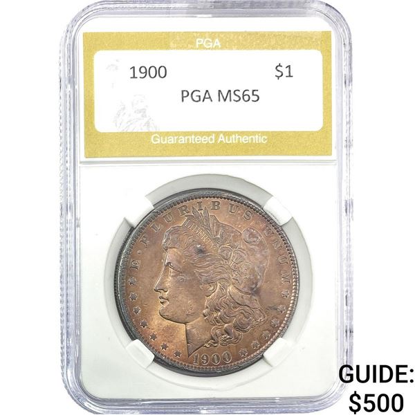 1900 Morgan Silver Dollar PGA MS65